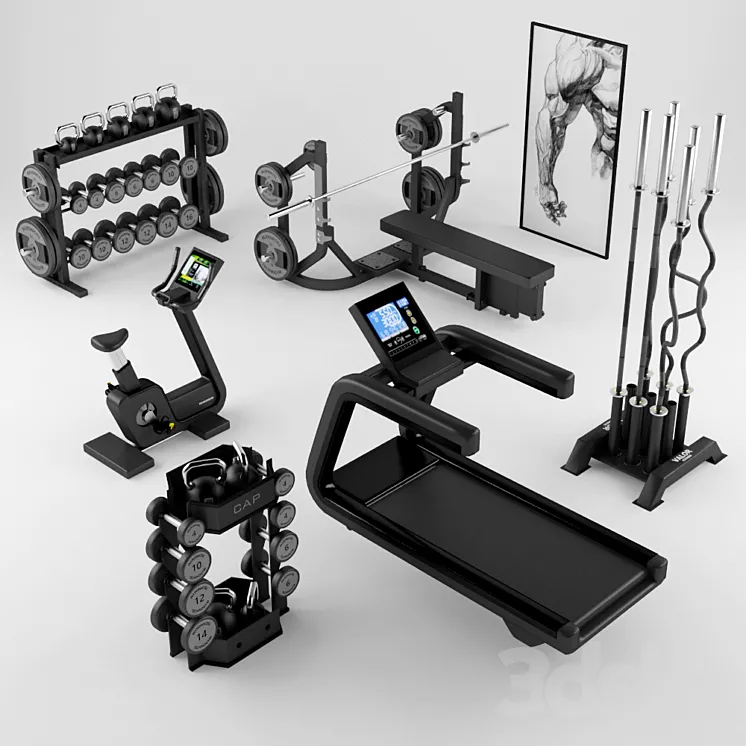 Equipment Gym 2 3DS Max