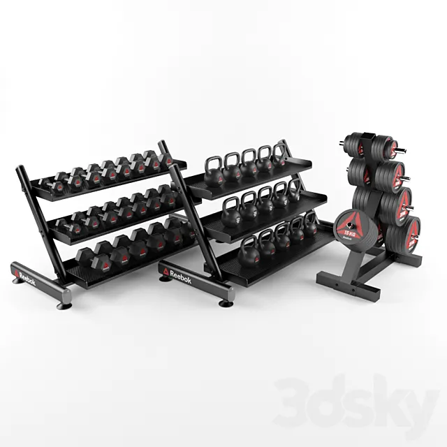 Equipment Gym 3DS Max Model