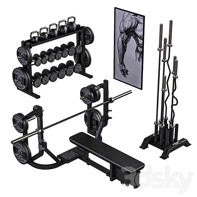 Equipment Gym2 Part2 3DS Max Model