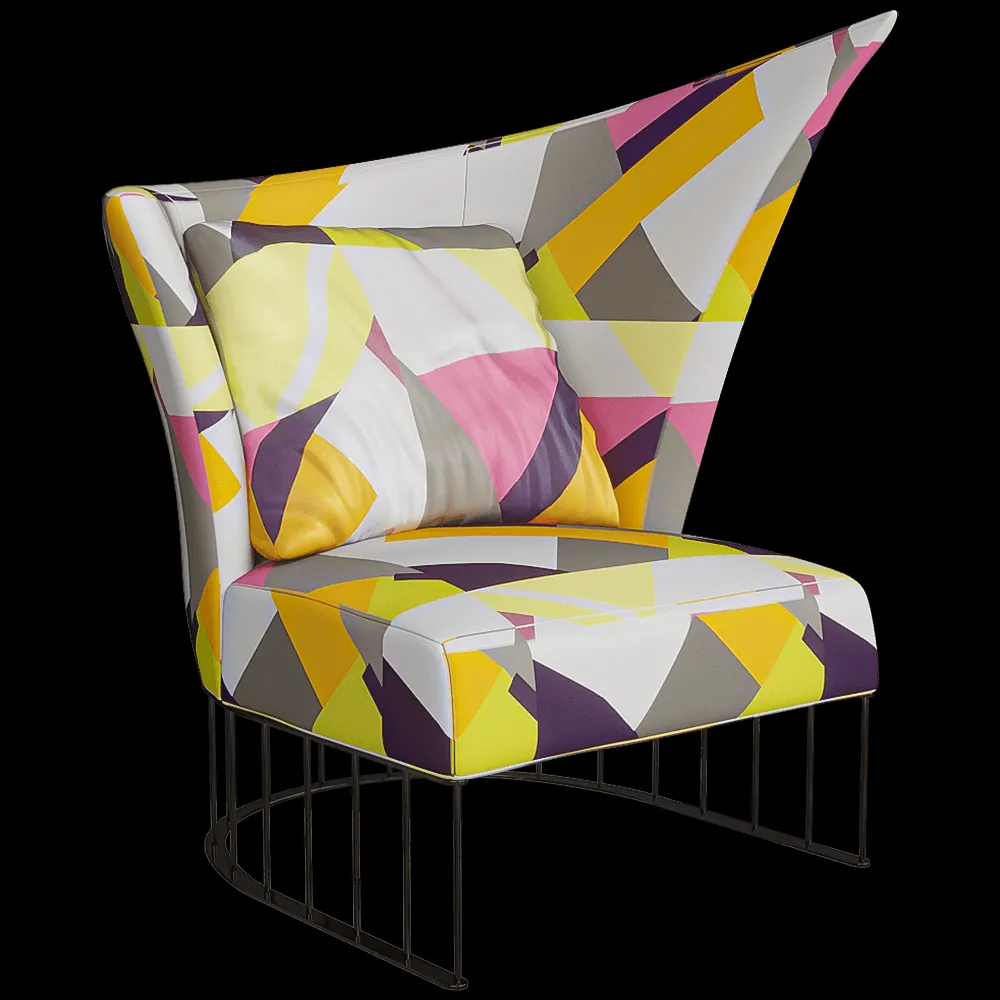ERBA ITALIA – Armchair Virgola 3ds Max