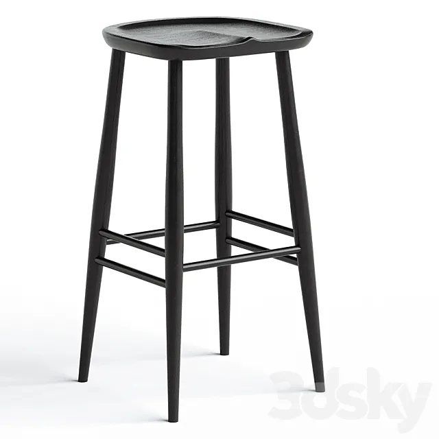 Ercol bar stool 3ds Max