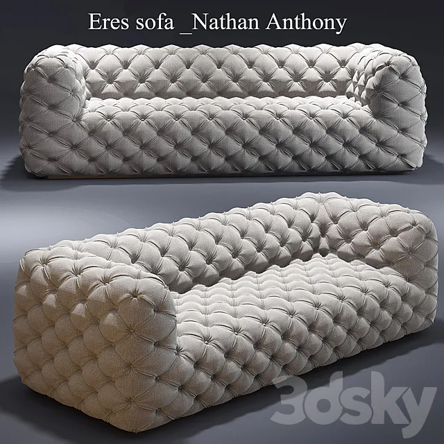 Eres sofa _Nathan Anthony_Tufted_sofa 3ds Max