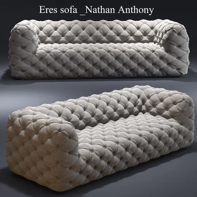 Eres sofa _Nathan Anthony_Tufted_sofa 3dsMax Model