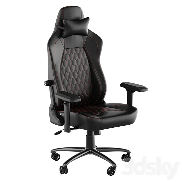 Ergonomic High Back Gaming Chair with Armrests Headrest Pillow and Adjustable Lumbar Support SY-088 Flash Furniture 3DS Max Model