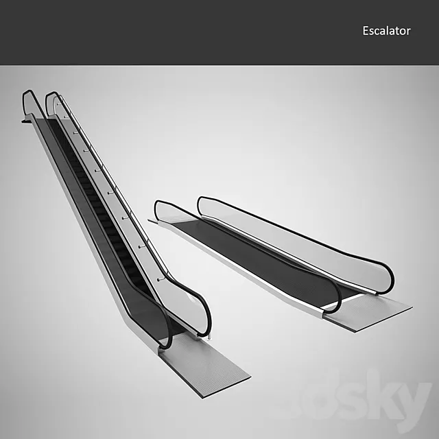 Escalator 3DS Max Model