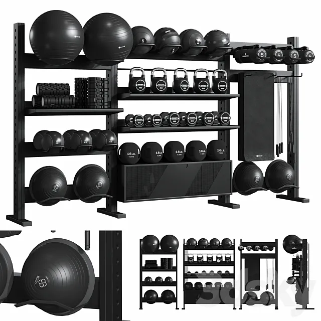 ESP GYM Equipment Rack 3ds Max