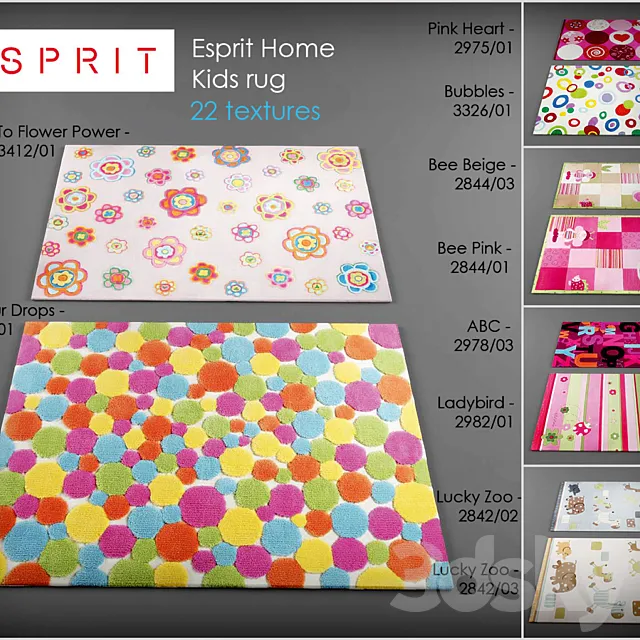 Esprit Home Kids rug 3DSMax File