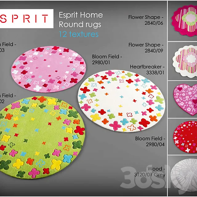 Esprit rugs collection 3DSMax File