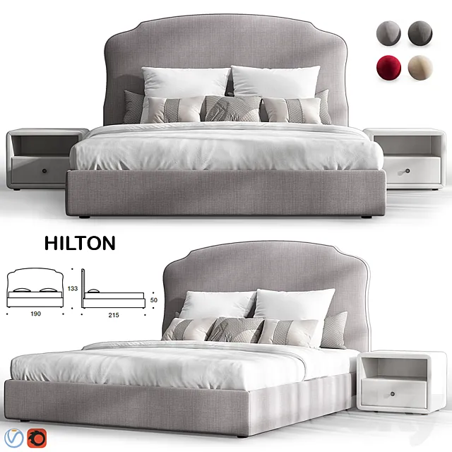 Estetica HILTON 3ds Max