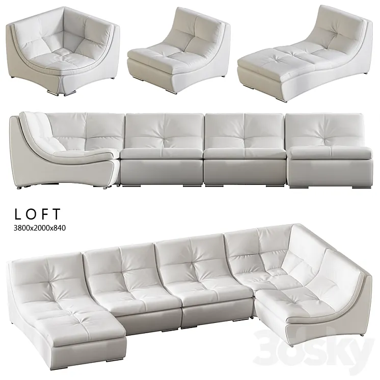 Estetica Loft sofa 3DS Max