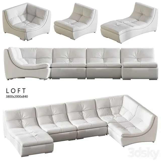 Estetica Loft sofa 3dsMax Model