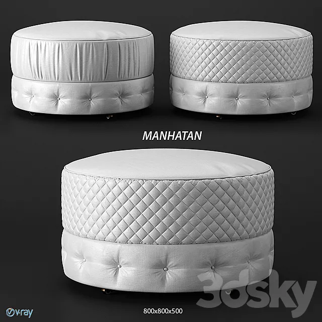 Estetica Manhattan pouf 3DSMax File