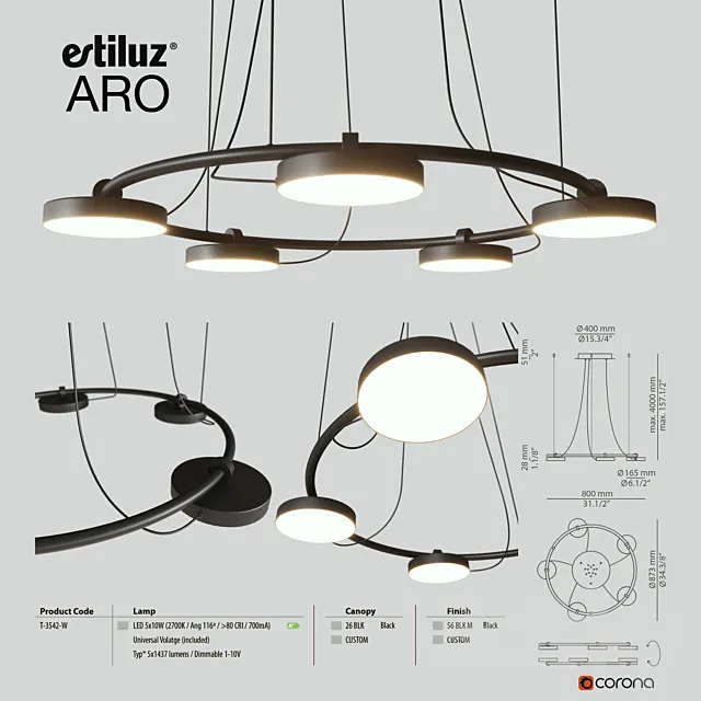 Estiluz Aro 3542 3ds Max