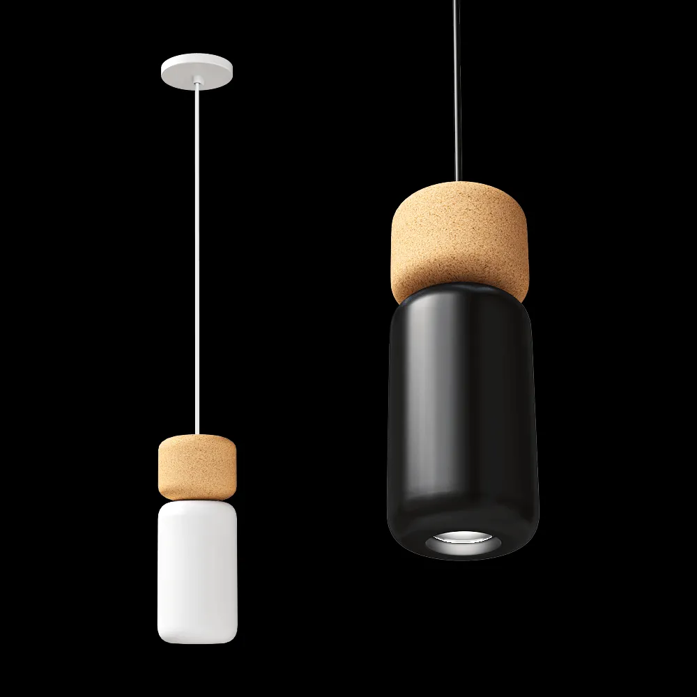 ESTILUZ – Pendant lamp Pila T3555 3ds Max