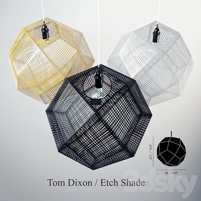 Etch Shade Assembled 3DS Max Model