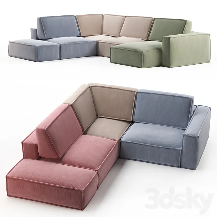 Eten. Modular sofa DIVAN.RU 3DS Max Model