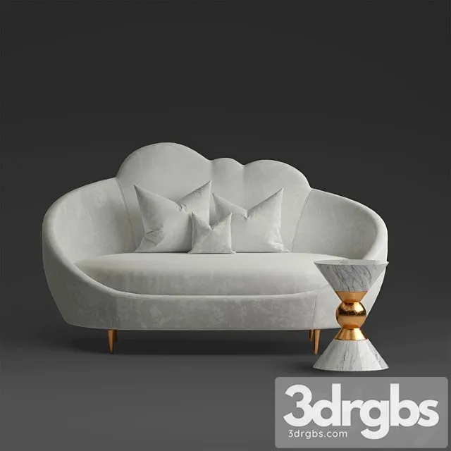 Ether settee sofa 2 3dsmax Download