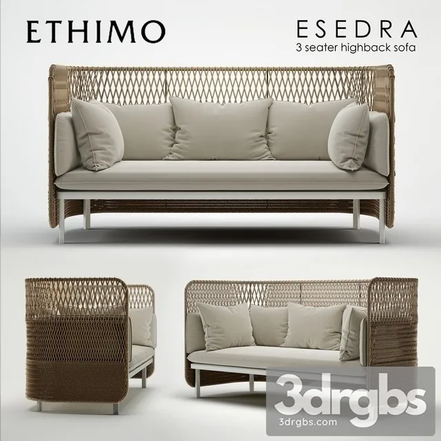 Ethimo Esedra Highback Sofa 3dsmax Download