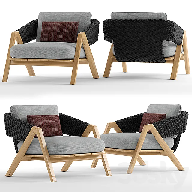 Ethimo knit armchair 3DSMax File