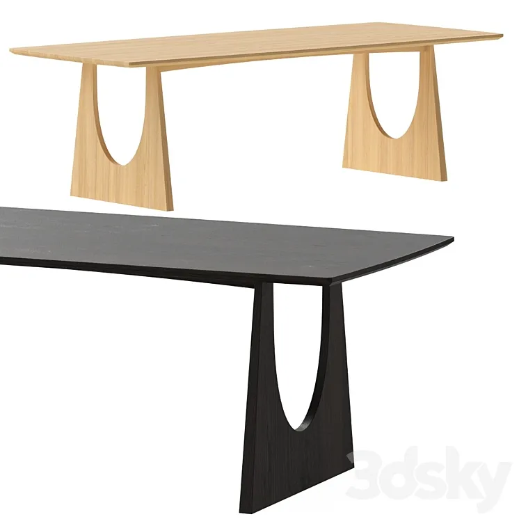 ETHNICRAFT Geometric Dining Table 3DS Max