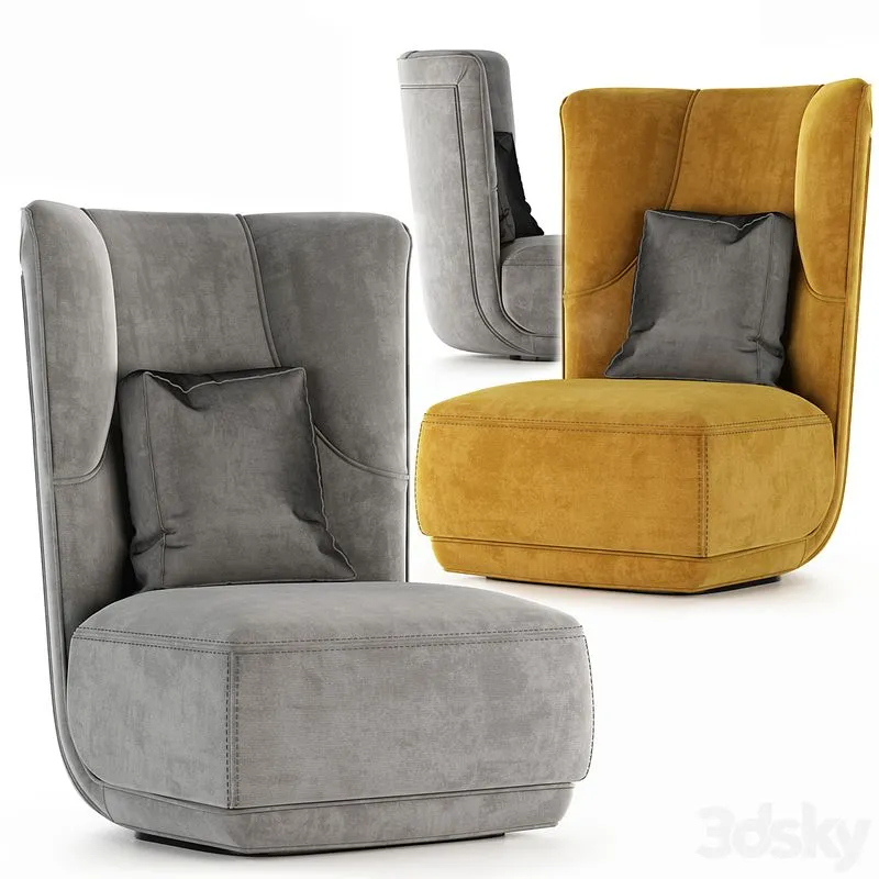 Etienne bergere baxter armchair 3dsMax Model