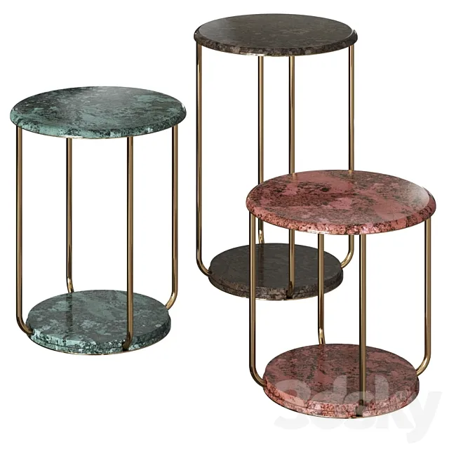 Etro Home Interiors Ambar Side Tables 3DSMax File