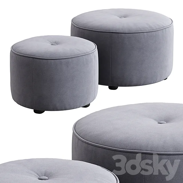 Etro round ottoman 3DS Max Model