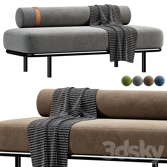 Etta Ottoman By Indesignlive 3ds Max