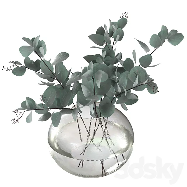 Eucalyptus bouquet 3ds Max