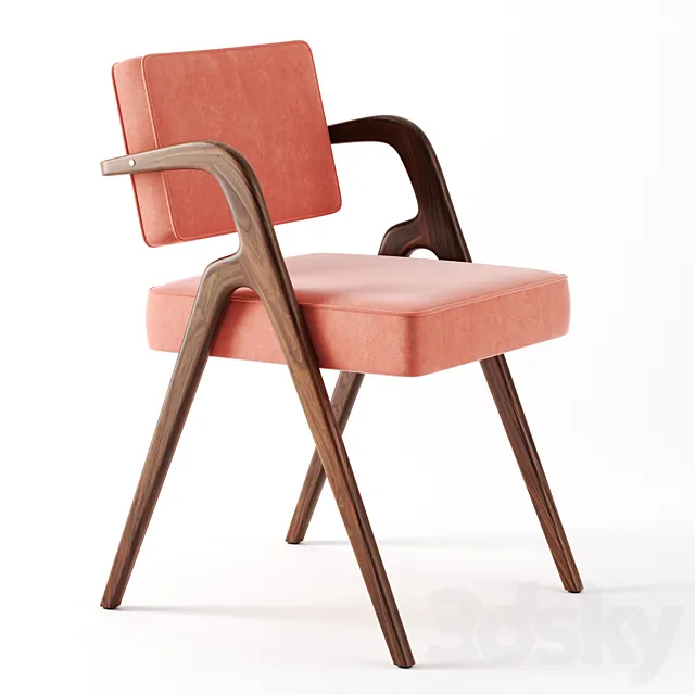 EUGENIO dining chair by Luteca 3ds Max