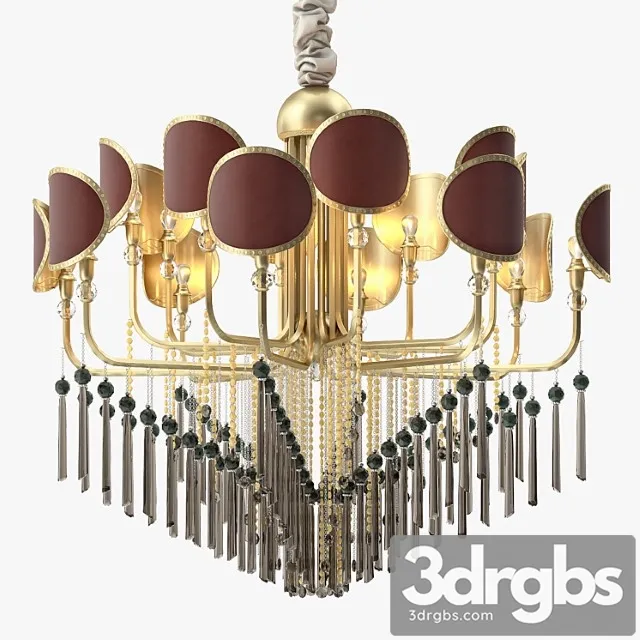 Eurolampart sibilla 16 lamps chandelier 3dsmax Download