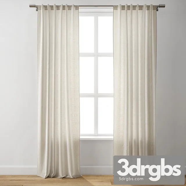 European flax linen curtain – west elm