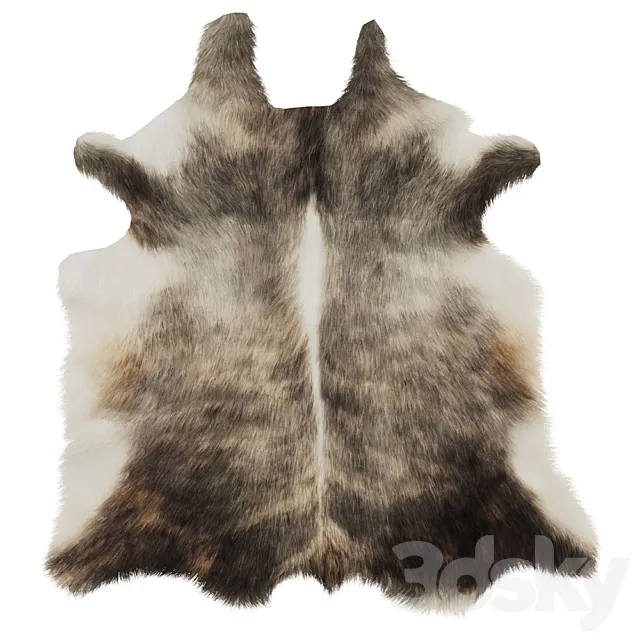 European Rug Cowhide 12 3DSMax File