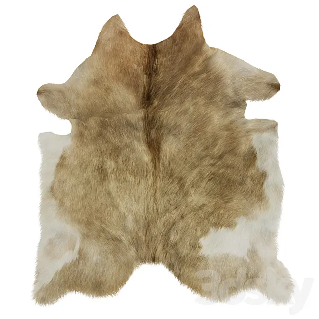 European Rug Cowhide 13 3DS Max Model