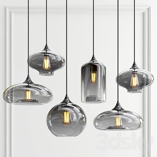 Eve Bulbs Pendant lights 3DS Max Model