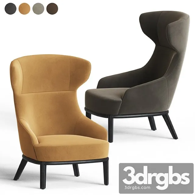 Eve wing back armchair parla design