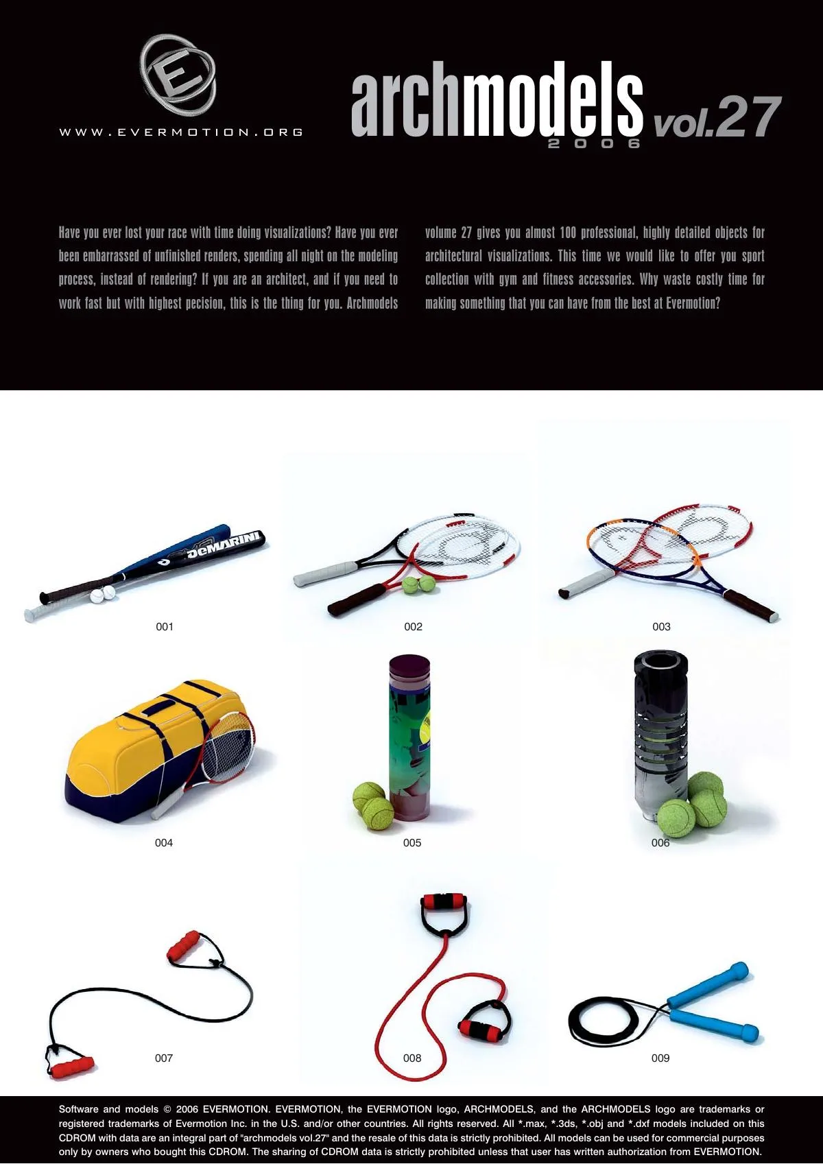 Evermotion Archmodels Vol 027 [Fitness Equipment]