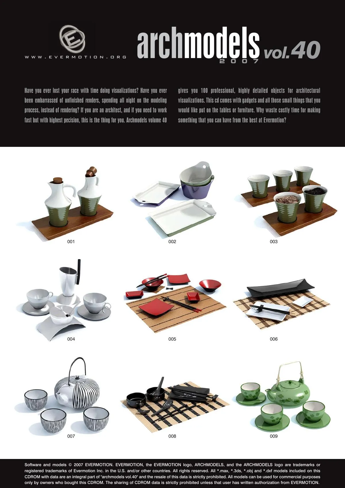 Evermotion Archmodels Vol 040 [Household sketches]