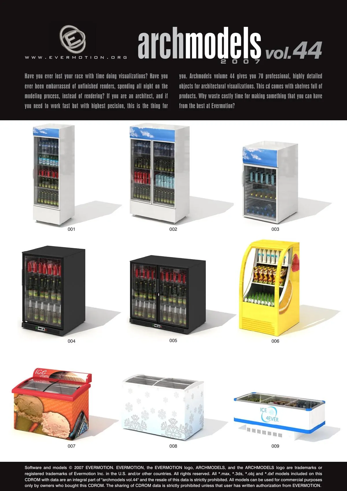 Evermotion Archmodels Vol 044 [Supermarket shelf freezer]