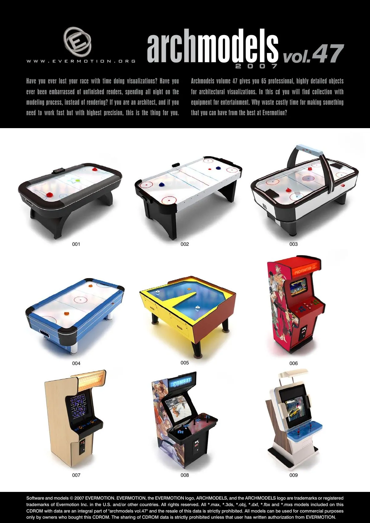 Evermotion Archmodels Vol 047 [Game arcade equipment]