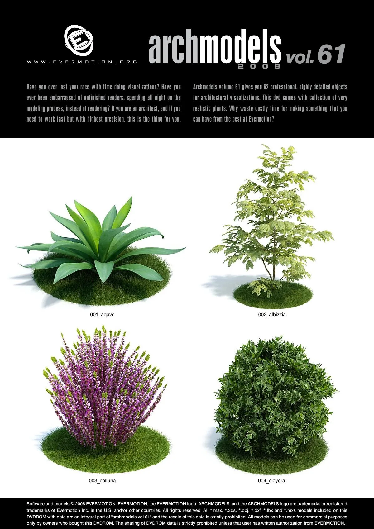 Evermotion Archmodels Vol 061 [trees Shrubs] - 3ds Max Files