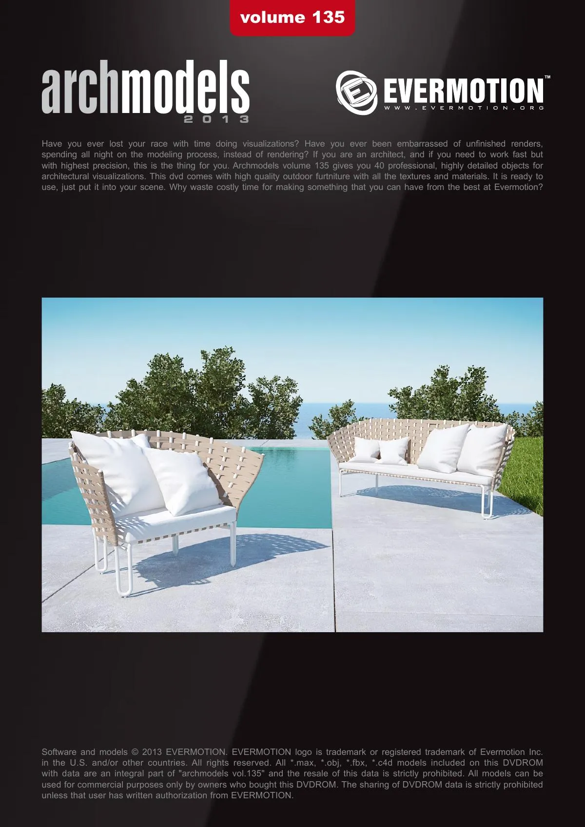 Evermotion Archmodels Vol 135 [outdoor sofa chair]
