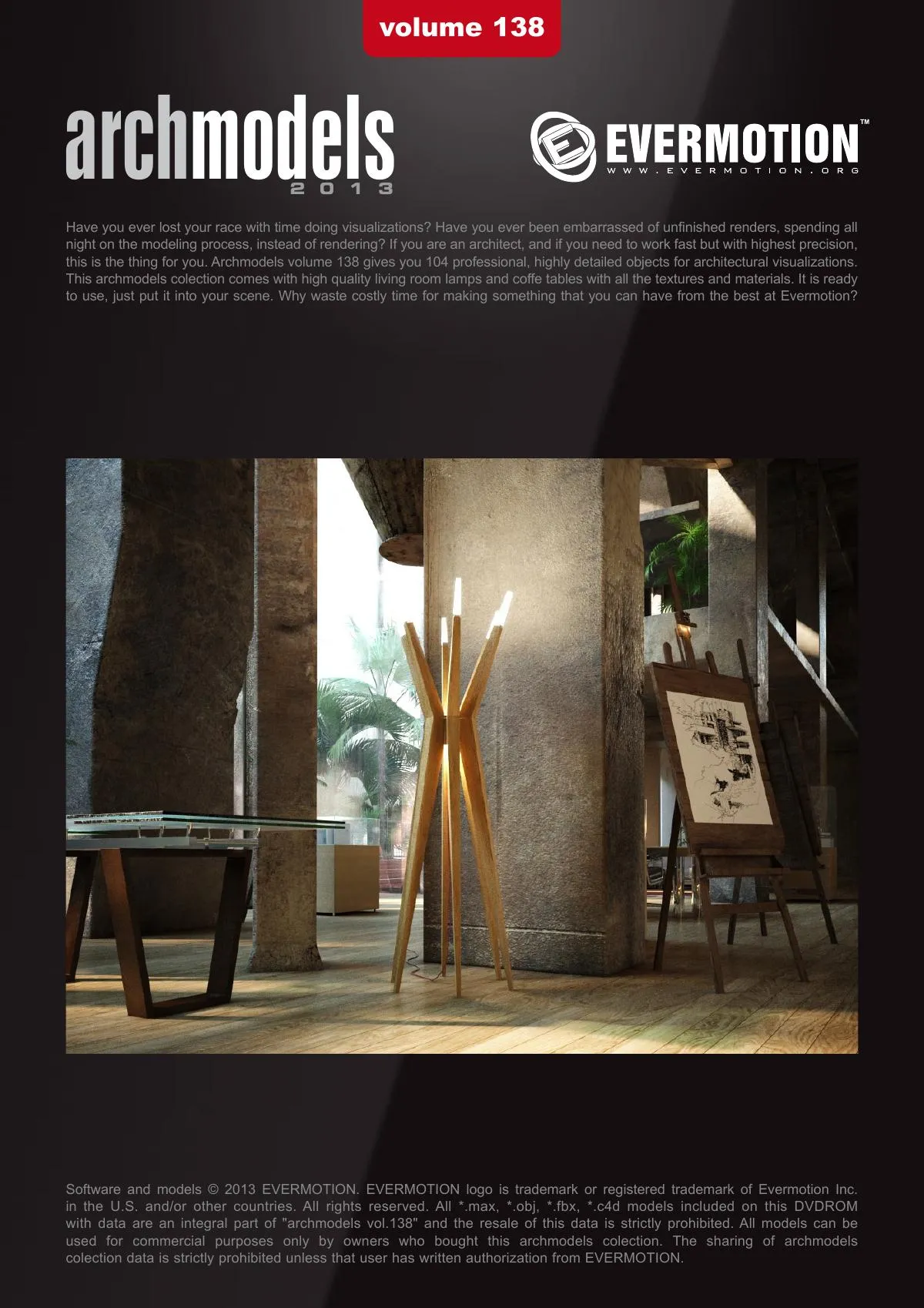 Evermotion Archmodels Vol 138 [Coffee table and floor lamp]