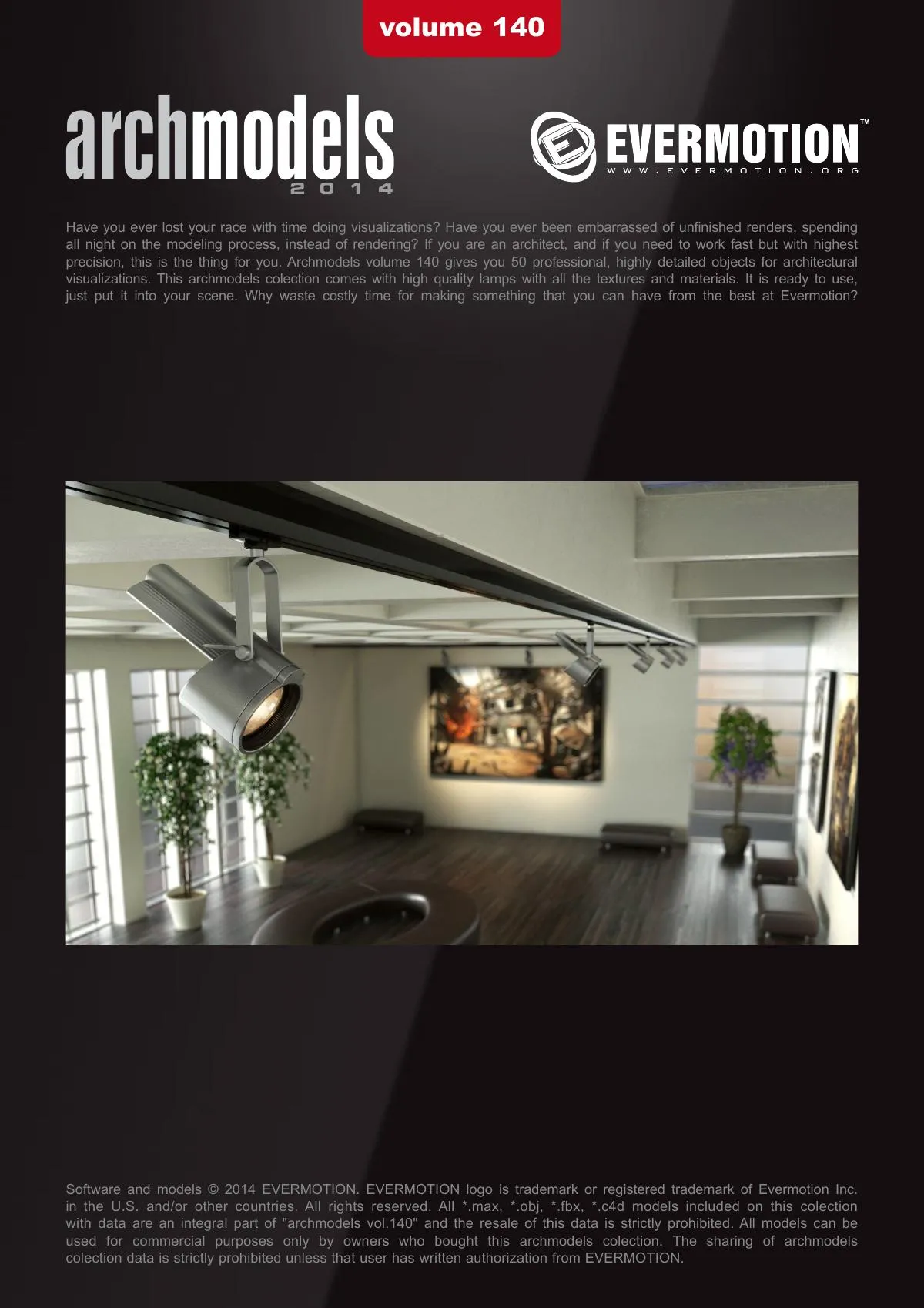 Evermotion Archmodels Vol 140 [spotlight track light]