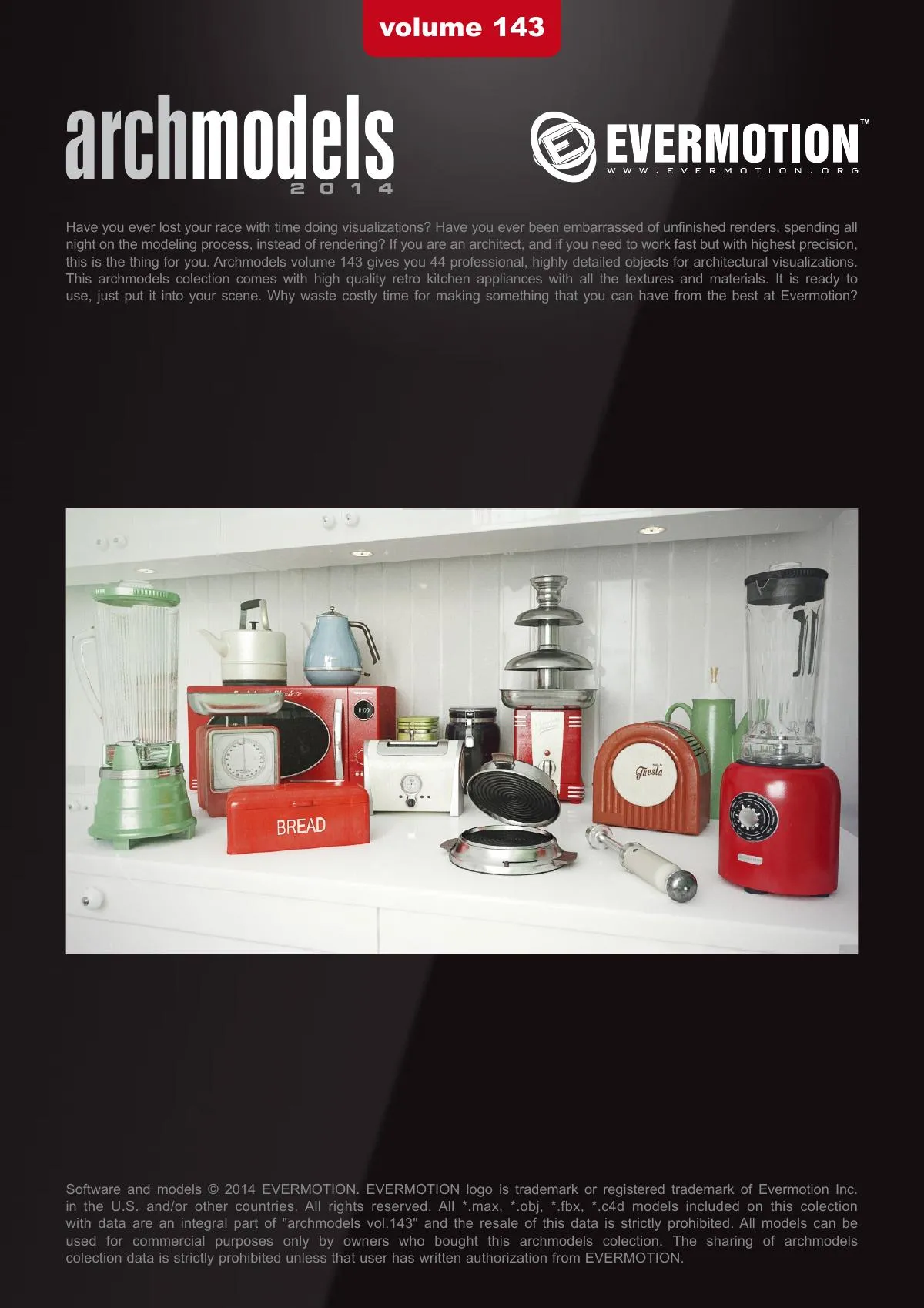 Evermotion Archmodels Vol 143 [retro kitchen utensils]