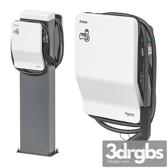 Evlink wallbox charging station 3dsmax Download