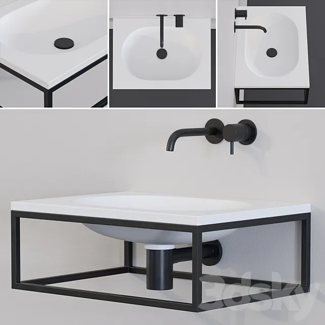 Ex.t Frame Washbasin 3ds Max