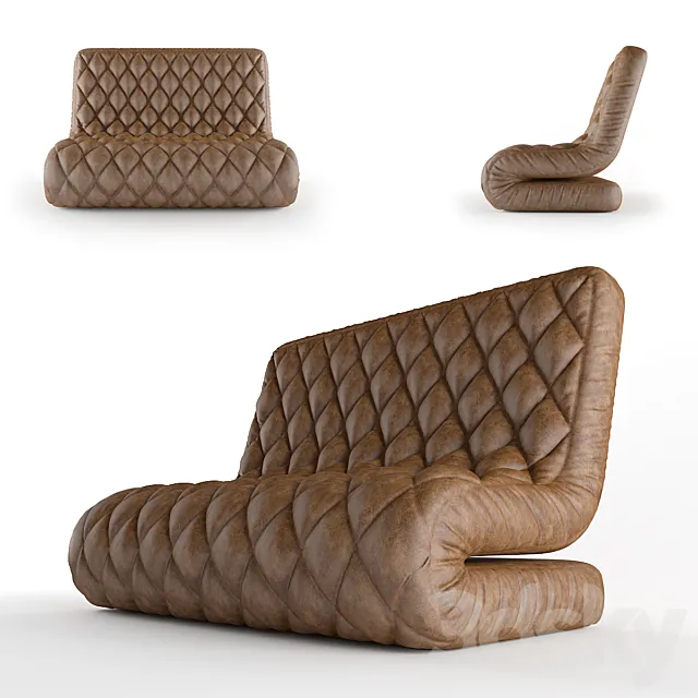 Exceptional Sofa 3DS Max Model