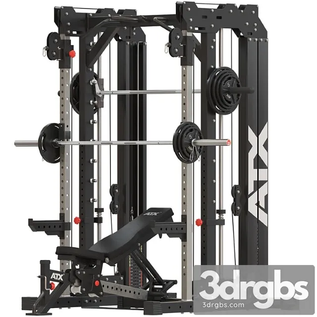 Exercise machine for the home gym Ath Smith Zable Rack Weigt Stack 3dsmax Download