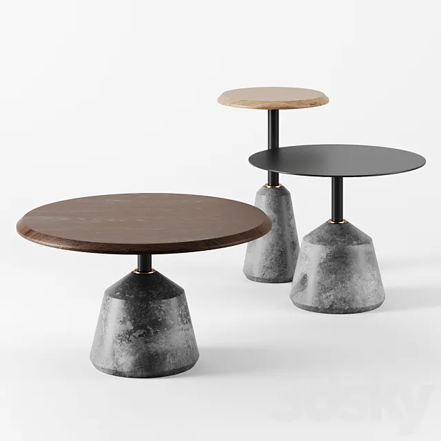 Exeter Side Tables by District Eight 3ds Max